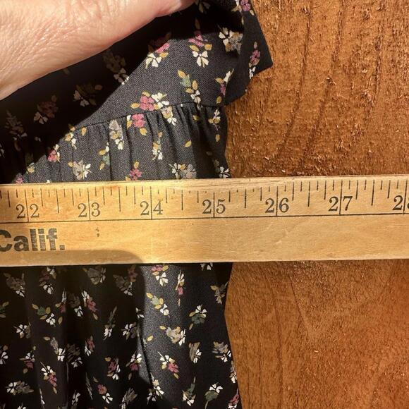 Vintage 90s  Cottage Floral Grunge Teacher Tie Back Dress Sz 2xl More Jazz - Picture 11 of 13